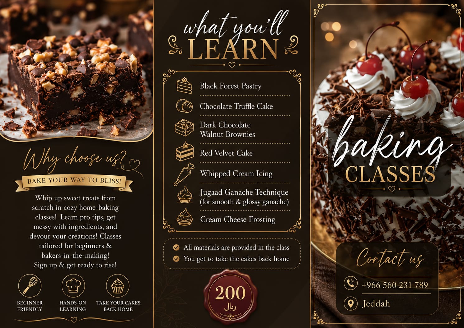 Cake baking classes
